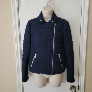 Rebecca Taylor Pick Stitch Moto Jacket